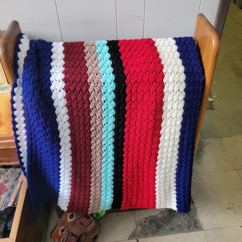 Multicolor Crochet Blanket